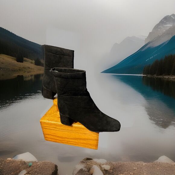 Anne Michelle Heeled Boots Suede Boots‎ Womens 8.5 - Picture 1 of 7